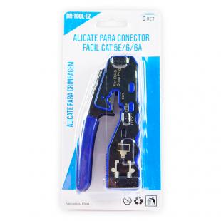 DNFEALPC-001-0 - ALICATE P/  CONECTOR  FACIL(EZ) RJ45 MACHO CAT.5E/CAT.6/CAT.6A DE PASSAGEM - DN-TOOL-EZ - D-NET