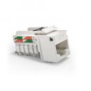 FESPRJ06-001-5 - CONECTOR RJ-45 SOHOPLUS CAT.6  CABO SOLIDO BRANCO T568A/T568 FEMEA - 35050424 - LIGHTERA