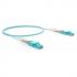 FETLCDO4-005-0 - CORDAO DUPLEX CONECTORIZADO OM4 LC-UPC/LC-UPC 1.5m - LSZH - ACQUA (A - B) - 35200919 - LIGHTERA