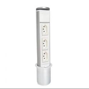 QTLPMM3T-002-0 - MINI TOTEM MANUAL 3NBR 10A ABS BRANCO - QM12051.02 - QTMOV
