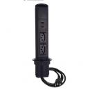 QTLPMM2T-003-0 - MINI TOTEM MANUAL 2NBR 10A + 2USB 3A ABS PRETO - QM12056.00 - QTMOV