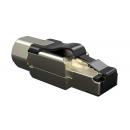 FEINRJ6A-002-6 - CONECTOR RJ-45 GIGALAN CAT.6A  - PRATA T568A/T568 MACHO BLINDADO - 35125030 - LIGHTERA