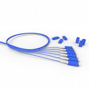 FETLPIEO-019-0 - PIGTAIL (EXTENSAO OPTICA CONEC.) MM (50.0) OM3 2F SC-UPC COM ADAPTADOR 1,5M LSZH ACQUA D0.9 - 35260914 - LIGHTERA