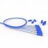 FETLPIEO-019-0 - PIGTAIL (EXTENSAO OPTICA CONEC.) MM (50.0) OM3 2F SC-UPC COM ADAPTADOR 1,5M LSZH ACQUA D0.9 - 35260914 - LIGHTERA