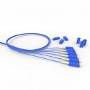 FETLPIEO-019-0 - PIGTAIL (EXTENSAO OPTICA CONEC.) MM (50.0) OM3 2F SC-UPC COM ADAPTADOR 1,5M LSZH ACQUA D0.9 - 35260914 - LIGHTERA