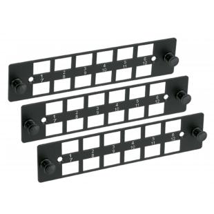 FETLDECT-005-0 - KIT 3X PLACAS METALICAS LGX/TERALAN 12 POSICOES LC/SC - 35260074 - LIGHTERA