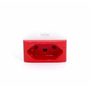 DTACTNPZ-017-0 - TOMADA NBR PEZZI 10A VERMELHO - DX99231.10 - DUTOTEC