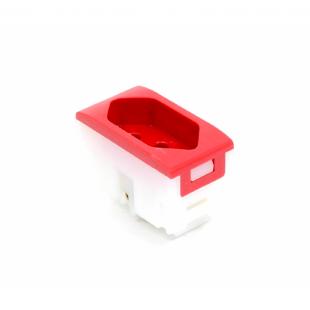 DTACTNPZ-017-0 - TOMADA NBR PEZZI 10A VERMELHO - DX99231.10 - DUTOTEC