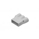 DTSTAEAL-001-0 - ADAPTADOR ELETRODUTO AL INJETADO 2 X 1 PRF 45 BRANCO - DT-47840.00 - DUTOTEC
