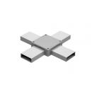 DTSTCDTX-008-0 - CAIXA DE DERIVACAO TIPO X 2X2 PRF 45 BRANCO - DT-53340.00 - DUTOTEC