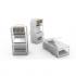 FEGLRJ06-001-7 - CONECTOR RJ-45 GIGALAN CAT.6  CABO SOLIDO CRISTAL (PCT 50 PC) MACHO - 35050282 - LIGHTERA