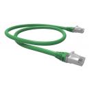 FEGGPC6A-024-0 - PATCH CORD GIGALAN GREEN CAT.6A F/UTP (BLINDADO) 3,0M VERDE LSZH - 35085405 - LIGHTERA