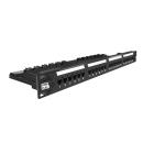 FESPPP5E-001-1 - PATCH PANEL SOHOPLUS CAT.5E  24 PORTAS 19POL/1U T568A/T568 MODULAR - 35050438 - LIGHTERA