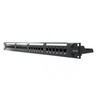 FESPPP06-001-1 - PATCH PANEL SOHOPLUS CAT.6  24 PORTAS 19POL/1U T568A/T568 MODULAR - 35050439 - LIGHTERA