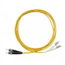 FETLCDO2-023-0 - CORDAO DUPLEX CONECTORIZADO 50.0 LC-UPC/ST-UPC 1.5M - LSZH - AMARELO - 33004590 - LIGHTERA