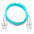 FETLCDO3-002-0 - CORDAO OPT. CON. MULTIMODO OM3 (50/125) 2F DUPLEX SC-UPC/SC-UPC 2,5M LSZH ACQUA - 33001298 - LIGHTERA