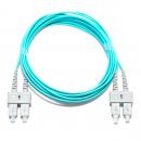 FETLCDO3-002-0 - CORDAO OPT. CON. MULTIMODO OM3 (50/125) 2F DUPLEX SC-UPC/SC-UPC 2,5M LSZH ACQUA - 33001298 - LIGHTERA