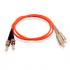 FETLCDO1-024-0 - CORDAO DUPLEX CONECTORIZADO 62.5 SC-UPC/ST-UPC 2.5M - LSZH - LARANJA - 33002965 - LIGHTERA