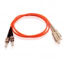 FETLCDO1-024-0 - CORDAO DUPLEX CONECTORIZADO 62.5 SC-UPC/ST-UPC 2.5M - LSZH - LARANJA - 33002965 - LIGHTERA
