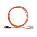 FETLCDO1-026-0 - CORDAO DUPLEX CONECTORIZADO 62.5 SC-UPC/ST-UPC 5.0M - LSZH - LARANJA - 33004522 - LIGHTERA