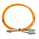 FETLCDO1-010-0 - CORDAO OPT. CON. MULTIMODO OM1 (62,5/125) 2F DUPLEX LC-UPC/SC-UPC 2,5M LSZH LARANJA - 33002963 - LIGHTERA
