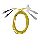 FETLCDO2-021-0 - CORDAO OPT. CON. MULTIMODO OM2 (50/125) 2F DUPLEX ST-UPC/SC-UPC 2,5M LSZH AMARELO - 33004584 - LIGHTERA