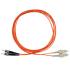 FETLCDO1-028-0 - CORDAO DUPLEX CONECTORIZADO 62.5 SC-UPC/ST-UPC 15.0M - LSZH - LARANJA - 33004524 - LIGHTERA