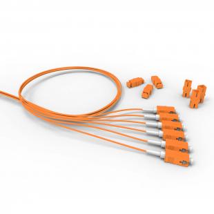 FETLPIEO-015-0 - EXTENSAO MONOFIBRA CONECTORIZADA MM (62.5) LC-UPC 1.5m C/ ADAPT. - LSZH - LARANJA - D0.9 (2 PCS) - 35260915 - LIGHTERA