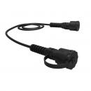 FEINPC06-017-0 - PATCH CORD GIGALAN CAT.6 F/UTP (BLINDADO - HIBRIDO RJ45/RJ45 IP67) 1,5M PRETO (TPU HFFR) LSZH - 35129041 - LIGHTERA