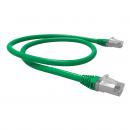 FEGGPC6A-003-0 - PATCH CORD F/UTP GIGALAN AUGMENTED GREEN CAT.6A - LSZH - T568A/B - 0,5M - VERDE (BLINDADO) - 35085400 - LIGHTERA