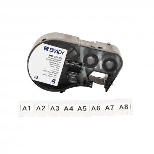 BYSIETM4-005-0 - ETIQUETA M41/51/M511 B422 POLIESTER BRILHANTE 0.375POLX25PES PRETO NO BRANCO - M4C-375-422 - BRADY