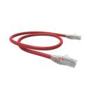 FEGGPC6A-021-0 - PATCH CORD GIGALAN GREEN CAT.6A F/UTP (BLINDADO) 2,5M VERMELHO LSZH - 35085464 - LIGHTERA