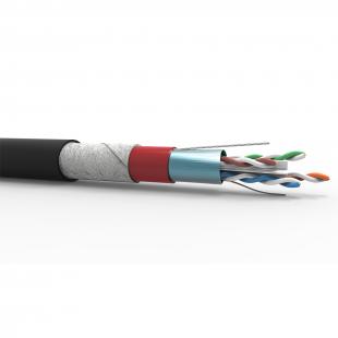FEGLCC06-005-0 - CABO TRANSM. DADOS GIGALAN CAT.6 F/UTP INDOOR/OUTDOOR (BLINDADO) 23 AWG X 4P PRETO CM - 23360006 - LIGHTERA
