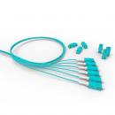 FETLPIEO-010-0 - PIGTAIL (EXTENSAO OPTICA CONEC.) MM (50.0) OM3 2F LC-UPC COM ADAPTADOR 1,5M LSZH ACQUA D2.0 - 35260969 - LIGHTERA