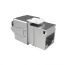 FEINRJ6A-003-8 - CONECTOR RJ-45 GIGALAN CAT.6A (CAMPO) INDUSTRIAL PRATA T568A/T568 FEMEA BLINDADO - 35060513 - LIGHTERA