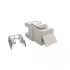 FEINRJ06-004-6 - CONECTOR RJ-45 GIGALAN CAT.6  - PRATA T568A/T568 FEMEA BLINDADO (24 UNID) - 35060624 - LIGHTERA