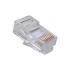 FESPRJ5E-002-2 - CONECTOR RJ-45 SOHOPLUS CAT.5E  CABO SOLIDO/FLEXIVEL CRISTAL  (PCT 100 PC) - 35050220 - LIGHTERA