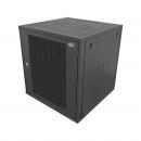 DNMTMRMA-006-0 - MINI RACK 19POL MONOBLOCO PORTA ACRILICO 5U 570 X 570 PRETO S/ GUIAS - DN-4448 - D-NET
