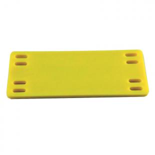 DNCNPICO-005-0 - PLACA DE IDENTIFICACAO DE CABO OPTICO ABNT - N 2 CCO (COM RELEVO) - AMARELO - DN-6421720010. - D-NET