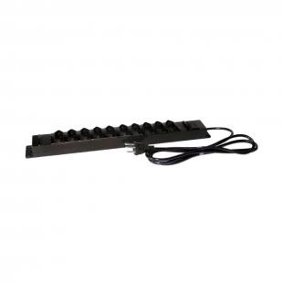 DNENRE1U-004-0 - REGUA (CALHA) 19X1U 110/220V 12 TOMADAS (NBR 14136 10A) C/ PLUG NBR 14316 10A(2M) - DN-5640100070 - D-NET
