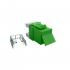 FEGLRJ06-010-5 - CONECTOR RJ-45 GIGALAN CAT.6  90/180G VERDE (CAIXA COM 24) T568A/T568 FEMEA - 35060633 - LIGHTERA