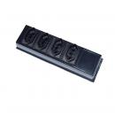 DNENRESL-003-0 - REGUA SLIM 110/220V 4 TOMADAS (NBR 14136 10A) S/ CABO - DN-5660100050 - D-NET