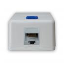 DNCNCS1R-002-0 - CAIXA DE SUPERFICIE COM 01 PORTA RJ-45 BRANCA - DN-6020900010 - D-NET