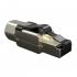 FEINRJ06-002-8 - CONECTOR RJ-45 GIGALAN CAT.6 (CAMPO) INDUSTRIAL PRATA T568A/T568 MACHO BLINDADO - 35125029 - LIGHTERA