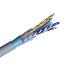FEGGCC6A-010-2 - CABO TRANSM. DADOS GIGALAN GREEN CAT.6A F/UTP (BLINDADO) 23 AWG X 4P CINZA LSZH-3 RD CX 305M - 23370002 - LIGHTERA