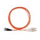 FETLCDO1-027-0 - CORDAO OPT. CON. MULTIMODO OM1 (62,5/125) 2F DUPLEX ST-UPC/SC-UPC 10,0M LSZH LARANJA - 33004523 - LIGHTERA