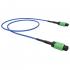 FETLSCO4-023-0 - SERVICE CABLE CON.  MULTIMODO OM4 (50/125) MPO-UPC(F)/MPO-UPC(M)  10,0M (D3.0) 12F ACQUA TIPO B - 33900880 - LIGHTERA