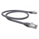 FEGGPC6A-014-0 - PATCH CORD GIGALAN GREEN CAT.6A F/UTP (BLINDADO) 2,0M CINZA LSZH - 35085441 - LIGHTERA