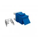 FEGLRJ06-003-5 - CONECTOR RJ-45 GIGALAN CAT.6  90/180G AZUL (CAIXA COM 24) T568A/T568 FEMEA - 35060627 - LIGHTERA