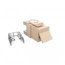 FEGLRJ06-004-5 - CONECTOR RJ-45 GIGALAN CAT.6  90/180G BEGE T568A/T568 FEMEA (CX C/ 24) - 35060625 - LIGHTERA